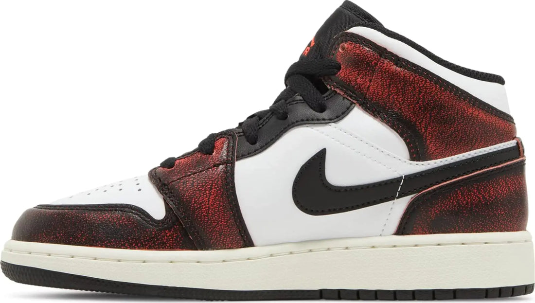 Nike Kids Air Jordan 1 Retro High OG GS Basketball Shoe Black/White/Sail/Infrared 23 6.5 Big Kid - Velora Luxury Fashion
