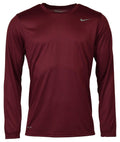 Nike Mens Dry Anti-Odor Dri-Fit Long Sleeve Shirt Cardinal X-Large - Velora Luxury Fashion