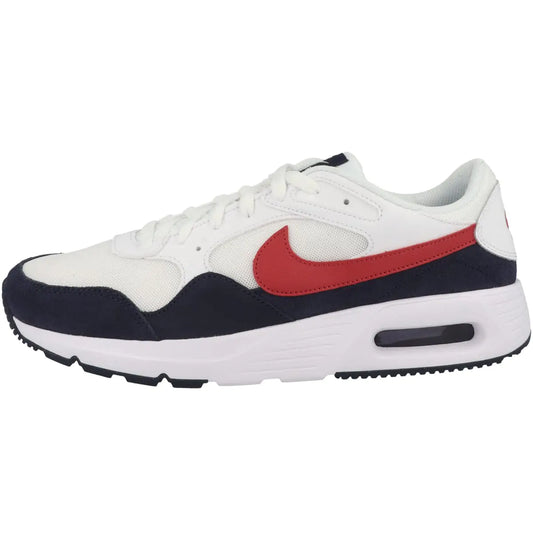 Nike Mens Low-Top Sneakers Shoes White University Red Obsidian 11 - Velora Luxury Fashion