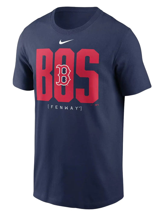 Nike Mens MLB Scoreboard T-Shirt (US Alpha Medium Regular Regular Navy Boston Red Sox) - Velora Luxury Fashion