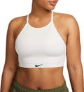 Nike Womens Indy Seamless Ribbed Light-Support Non-Padded Sports Bra (US Alpha Medium Regular Regular White) - Velora Luxury Fashion