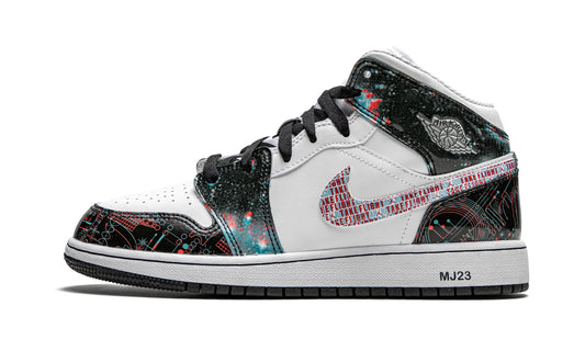 Nike Youth Air Jordan 1 Mid Se GS White/Bright Crimson-blue Hero 4 Big Kid - Velora Luxury Fashion