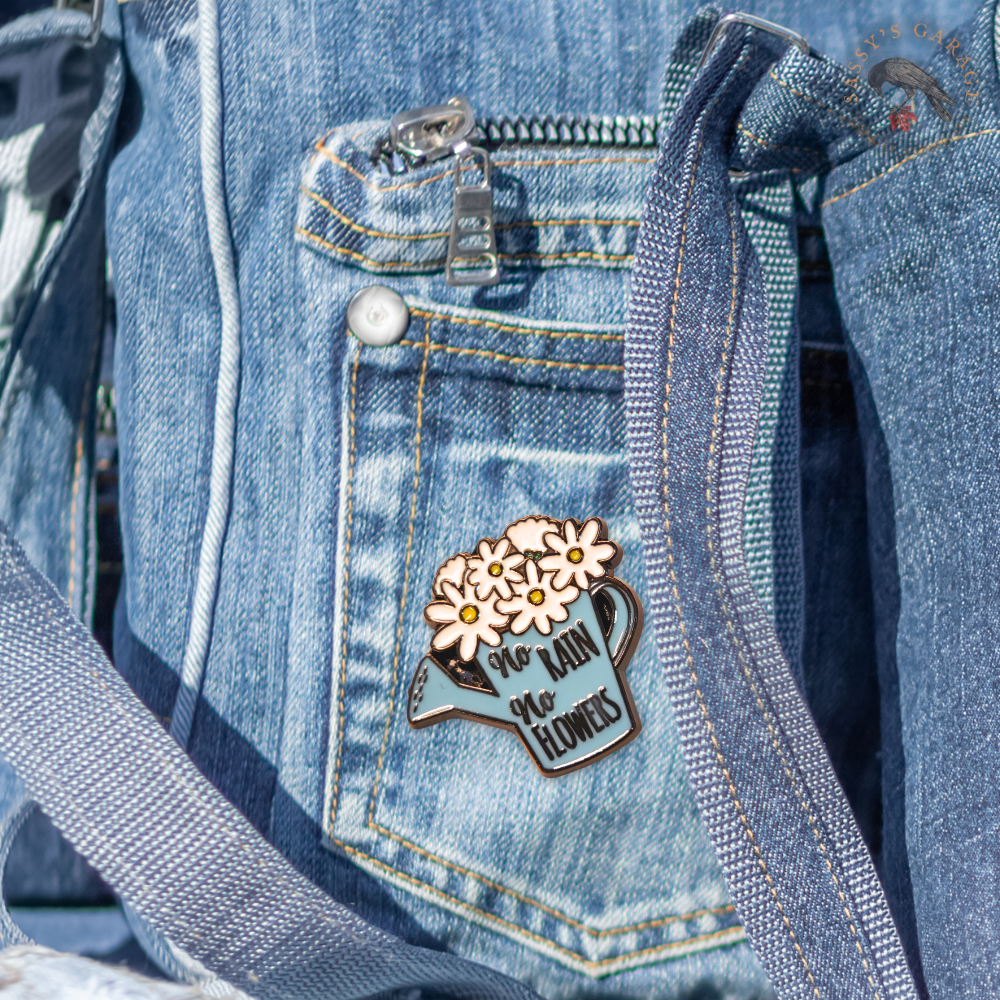 No Rain No Flowers | Collectible Pin - Velora