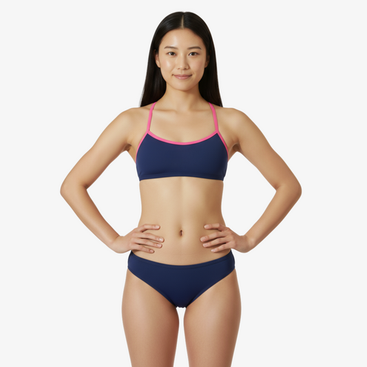 Cobalt Tie-Back Bikini Top Norca Athletic Swimwear | Norca Natation Inc.