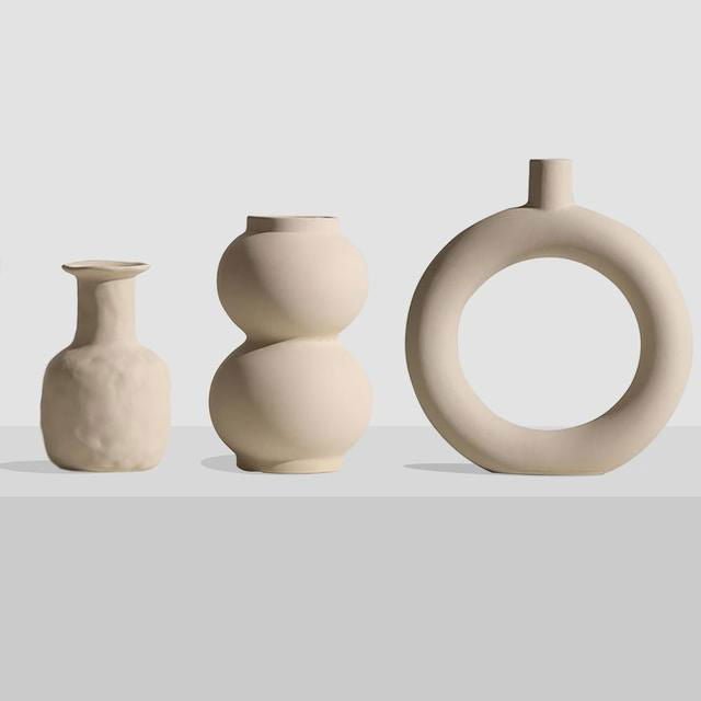 Nordic Ceramic Decorative Vase - Velora Luxury Fashion