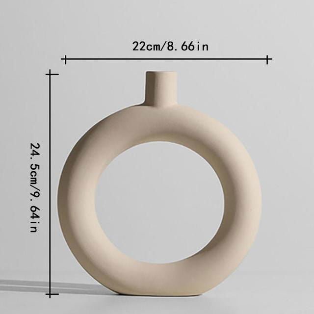 Nordic Ceramic Decorative Vase - Velora Luxury Fashion