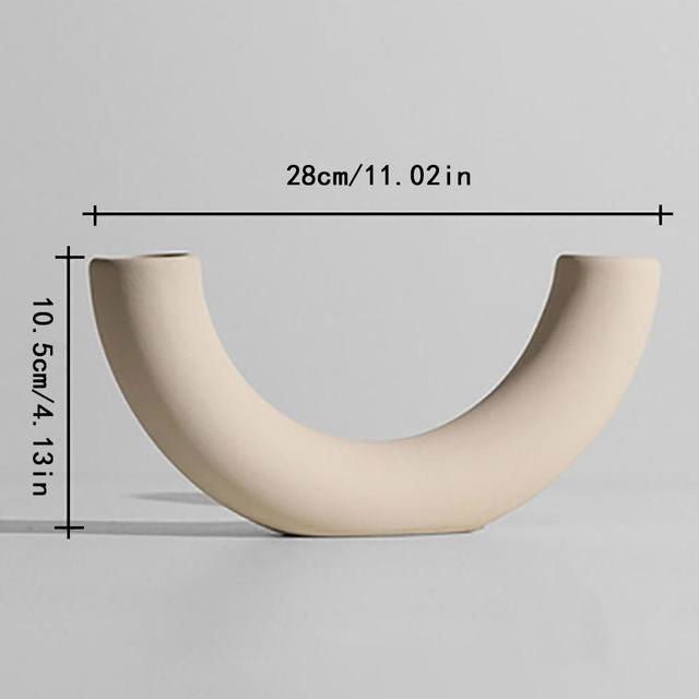 Nordic Ceramic Decorative Vase - Velora Luxury Fashion