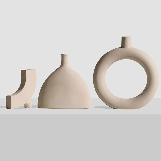 Nordic Ceramic Decorative Vase - Velora Luxury Fashion