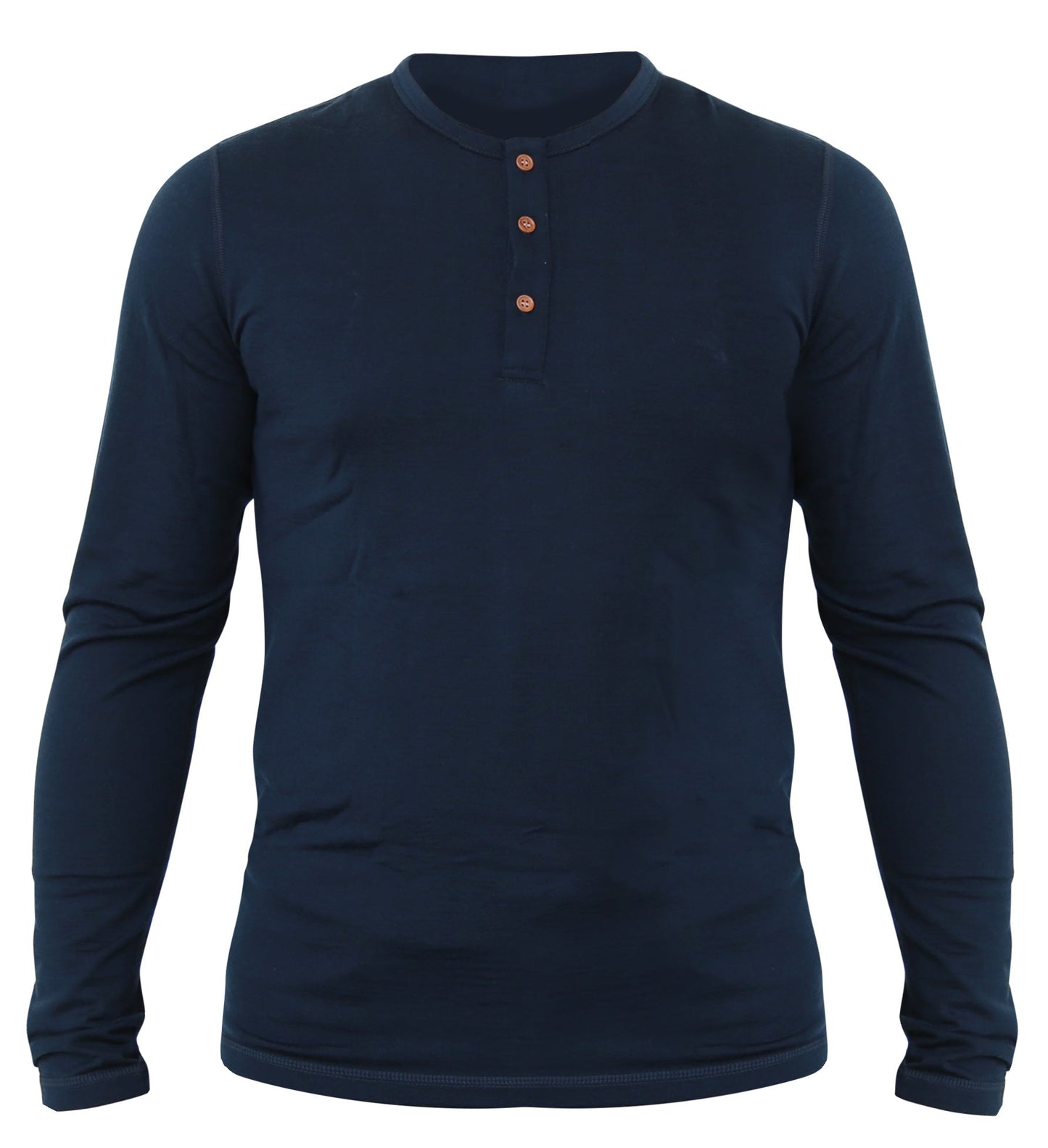 NorthWool Men's Merino Wool Long Sleeve Henley Base Layer Shirt 260 GSM - Velora Luxury Fashion
