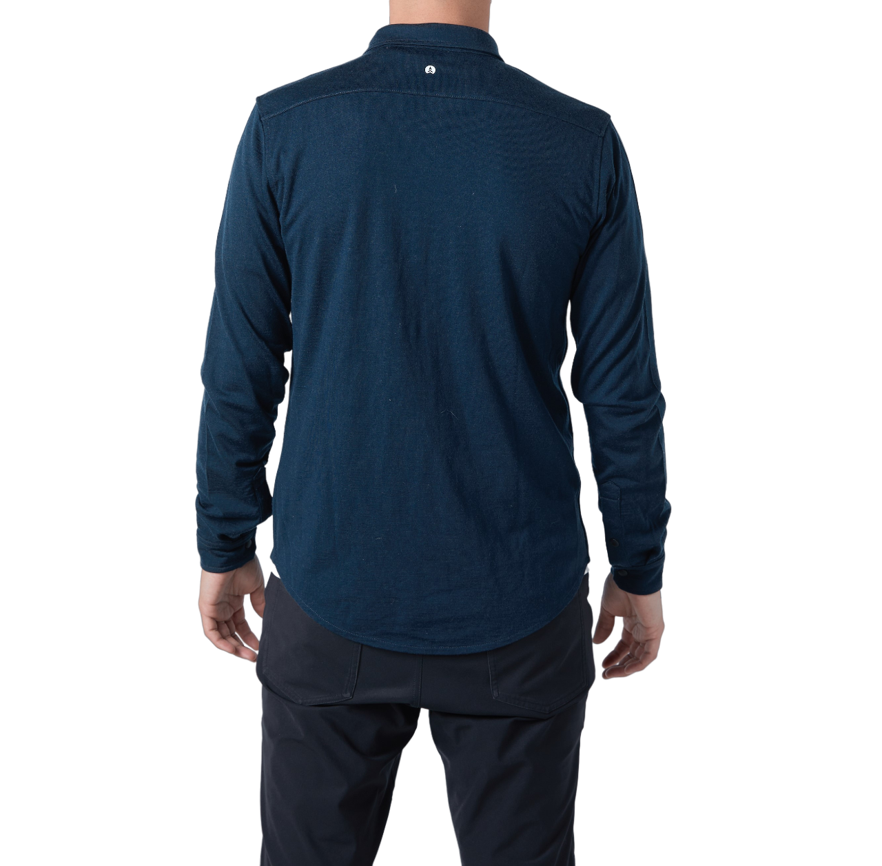 NorthWool Men's Merino Wool Shaket - Midweight Button Down Regular Fit (Navy) - Velora Luxury Fashion