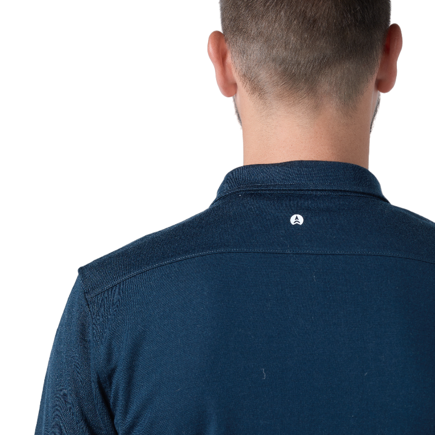 NorthWool Men's Merino Wool Shaket - Midweight Button Down Regular Fit (Navy) - Velora Luxury Fashion