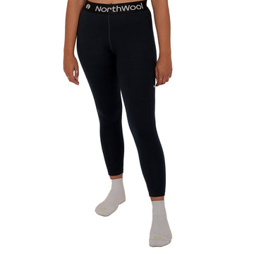 NorthWool Women's Merino Wool Thermal Leggings (Navy) - Velora Luxury Fashion