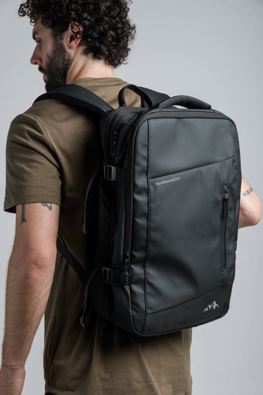 "Voyager" Expandable Backpack 26L / 38L with Built-in Rain Coat Northbound Gear