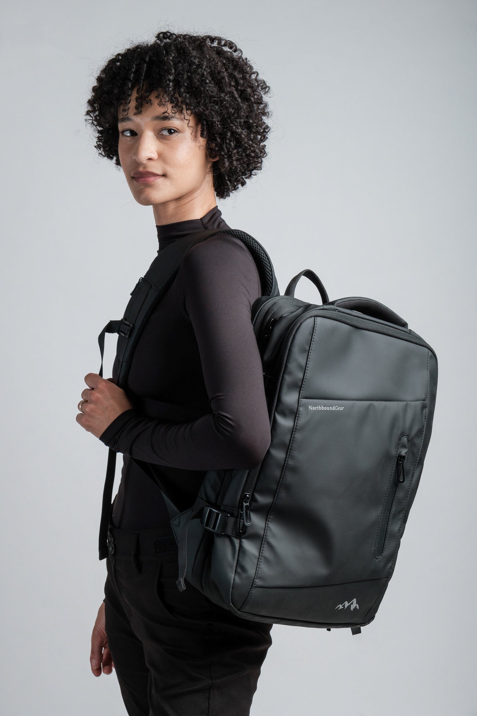 "Voyager" Expandable Backpack 26L / 38L with Built-in Rain Coat Northbound Gear
