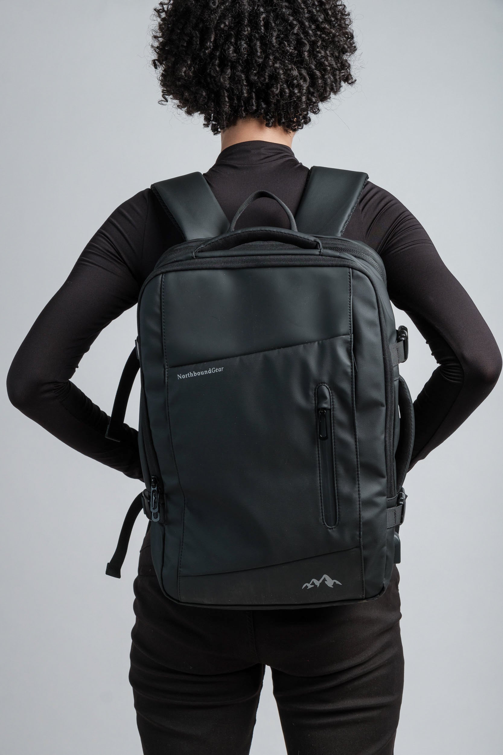 "Voyager" Expandable Backpack 26L / 38L with Built-in Rain Coat Northbound Gear