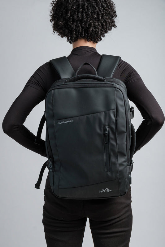 "Voyager" Expandable Backpack 26L / 38L with Built-in Rain Coat Northbound Gear