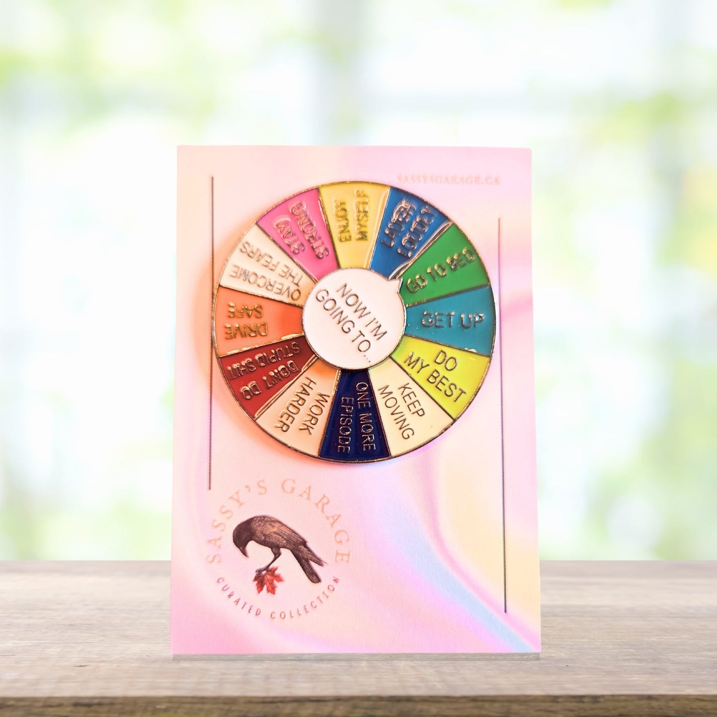 "Now I'm Going To" (Motivational Spinner - Silver) | Collectible Pin - Velora Luxury Fashion