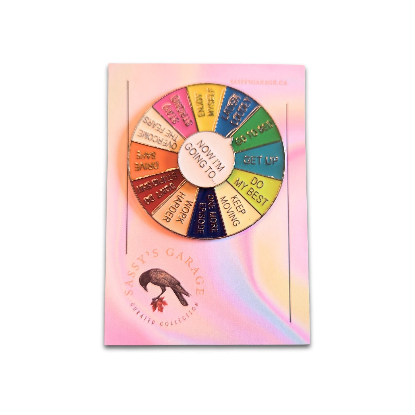 "Now I'm Going To" (Motivational Spinner - Silver) | Collectible Pin - Velora Luxury Fashion