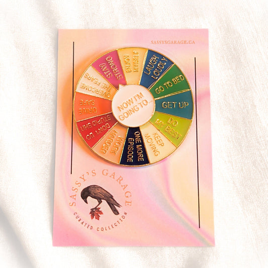 "Now I'm Going To" (Motivational Spinner - Gold) | Collectible Pin - Velora
