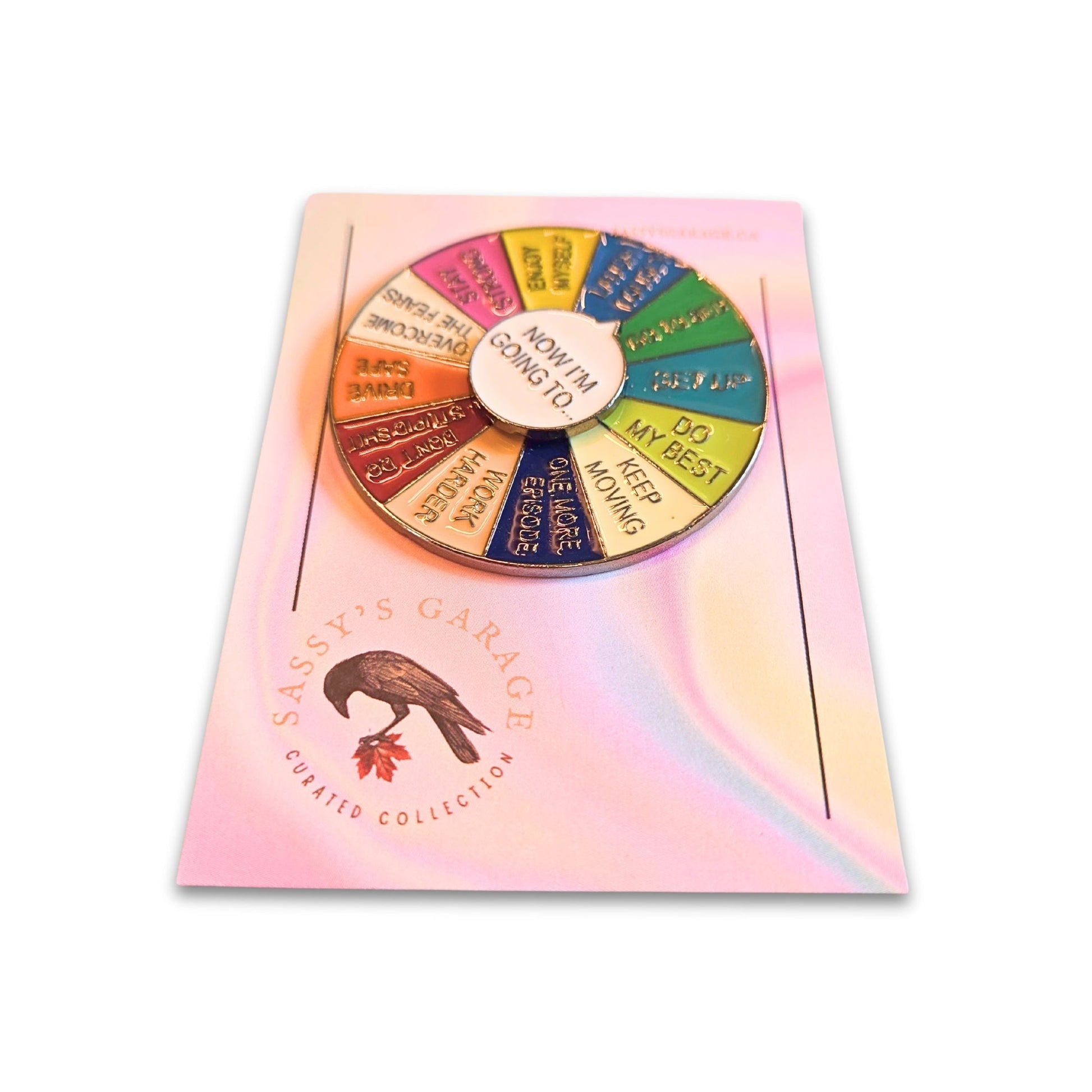 "Now I'm Going To" (Motivational Spinner - Silver) | Collectible Pin - Velora