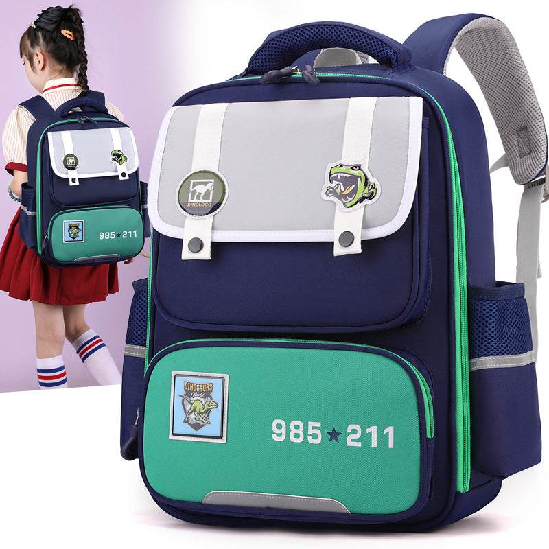 Children's Schoolbag British Style Lightweight And Wear-resistant - Velora