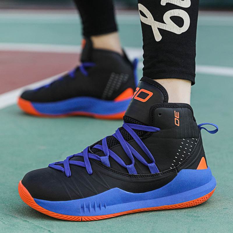 Plus Size Men's High-top Basketball Shoes Training Sneakers - Velora
