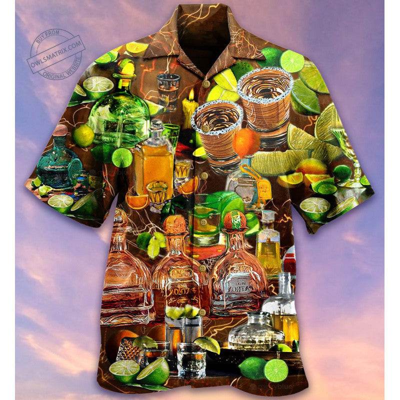 Men's Casual Digital Printed Short-sleeved Shirt - Velora