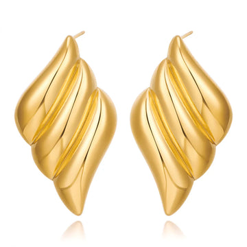 Triple Wing Gold Studs