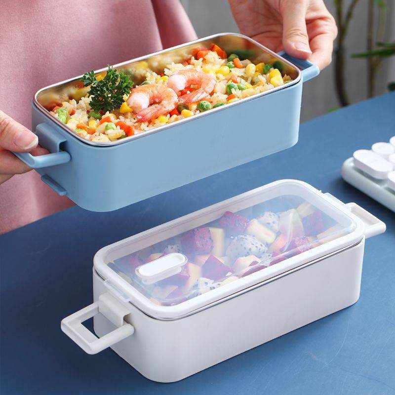 Portable Stainless Steel Double Layer Kids Lunch Box - Velora