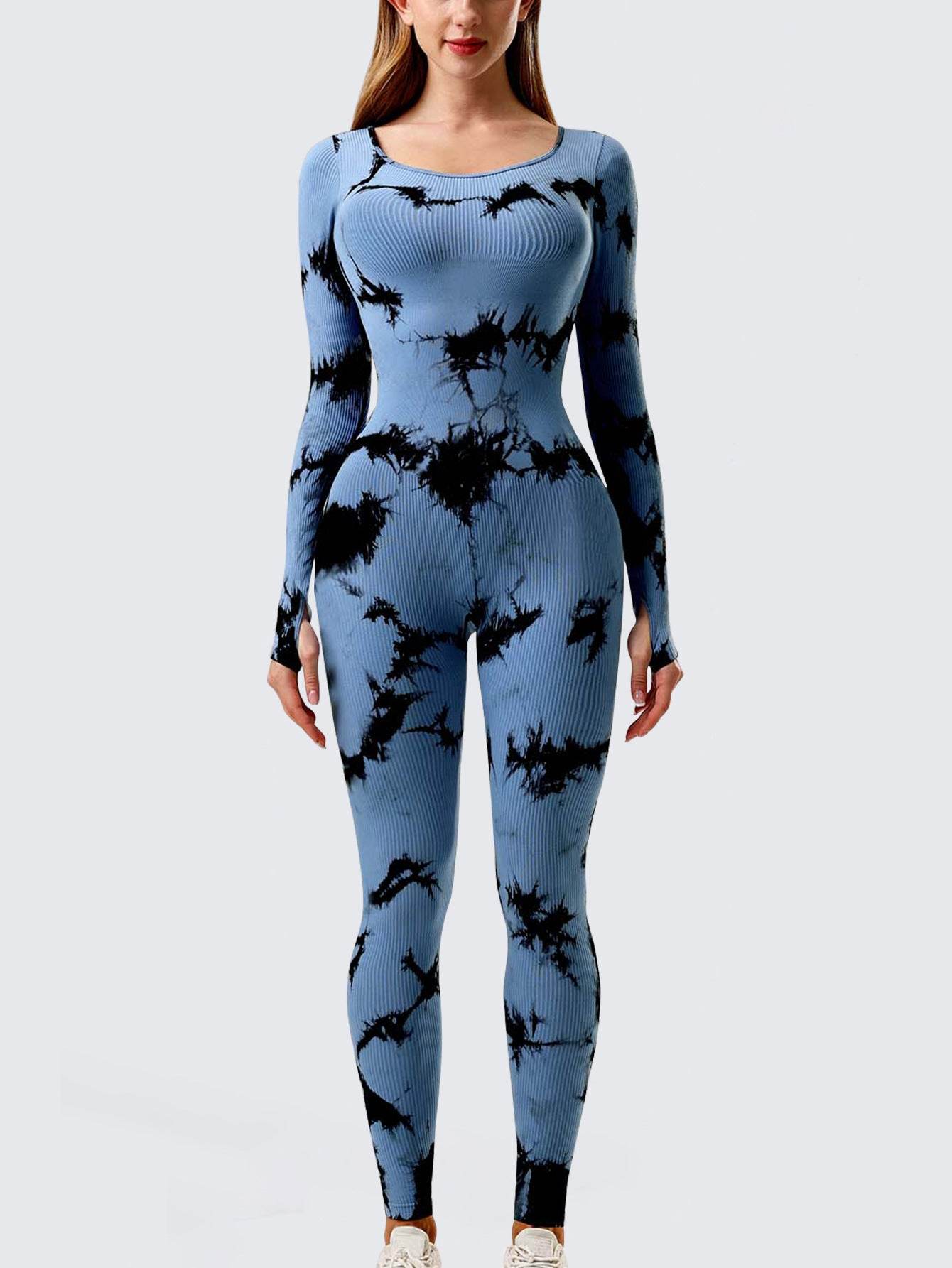 Yoga Jumpsuit & Workout Clothes Slim Thread Long Sleeve Yoga Jumpsuit - Velora