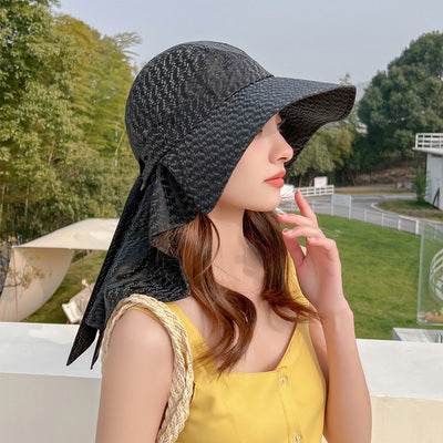 Fashionable Summer Protection UV Protection Dome Cotton Wide Brim Sun Hat - Velora