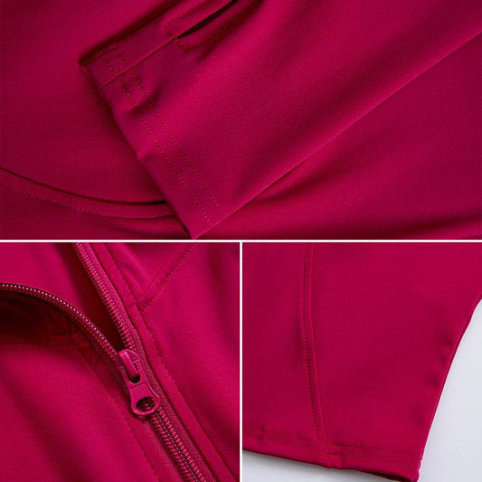 Autumn Winter Long Sleeve Zipper Slim fit Workout Top for women - Velora