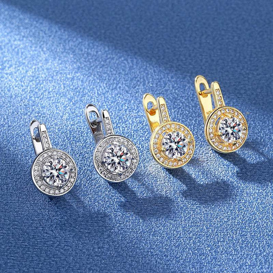 Fashion Design European And American Zircon Earrings For Women - Velora