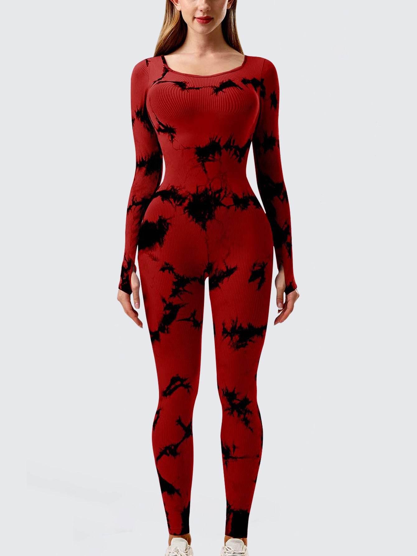 Yoga Jumpsuit & Workout Clothes Slim Thread Long Sleeve Yoga Jumpsuit - Velora