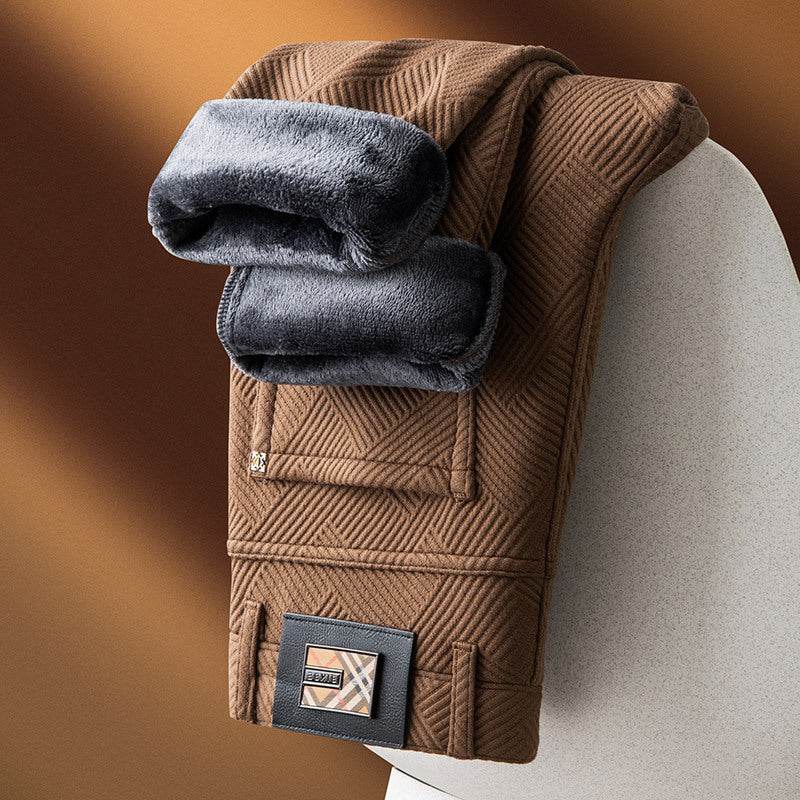 Casual Pants – Comfortable Mid Waist Straight-Leg Trousers for Men - Velora