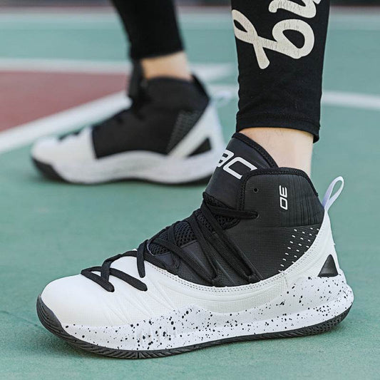 Plus Size Men's High-top Basketball Shoes Training Sneakers - Velora