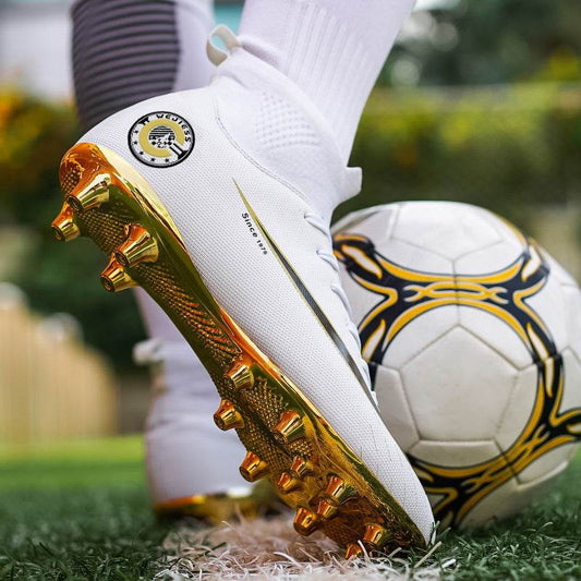 Training Special High-top Gold-plated Bottom Soccer Shoes - Velora