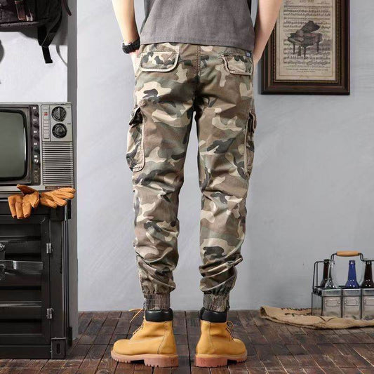 Camouflage Cargo Pants Men's Trousers With Pockets Fashion Casual Loose Tapered Pants - Velora