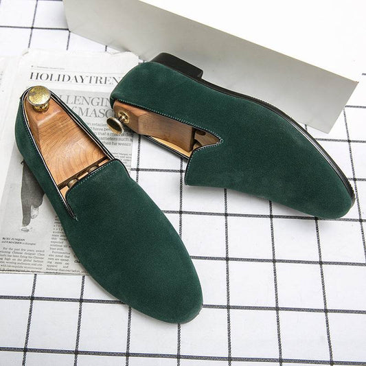 British Leather Shoes Matte Leather Gommino Men - Velora