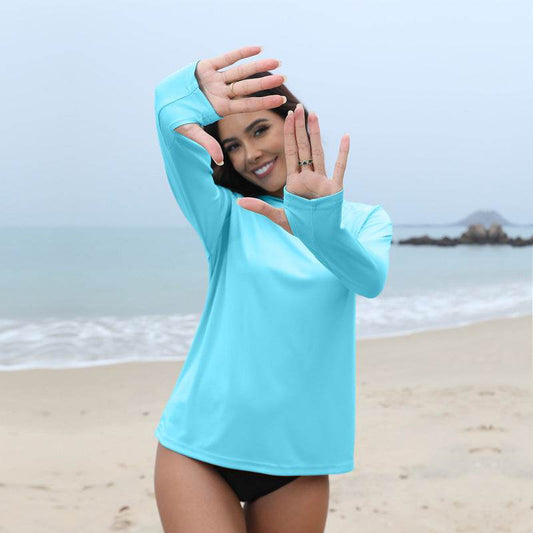 UV Protection Hoodie Cinched Sun Protection Clothing Outdoor Hiking Climbing Fishing Suits UPF50 - Velora