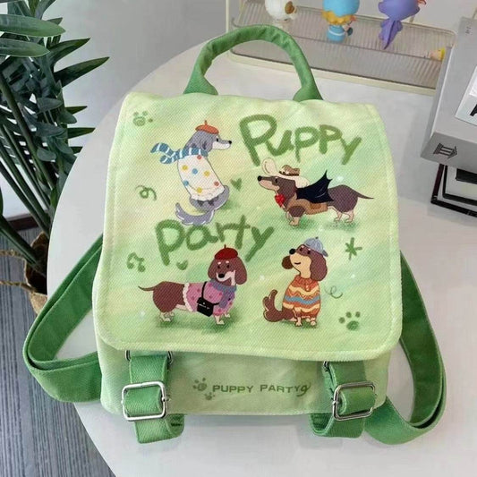 Puppy Party Backpack – Cute School Bag for Kids - Velora