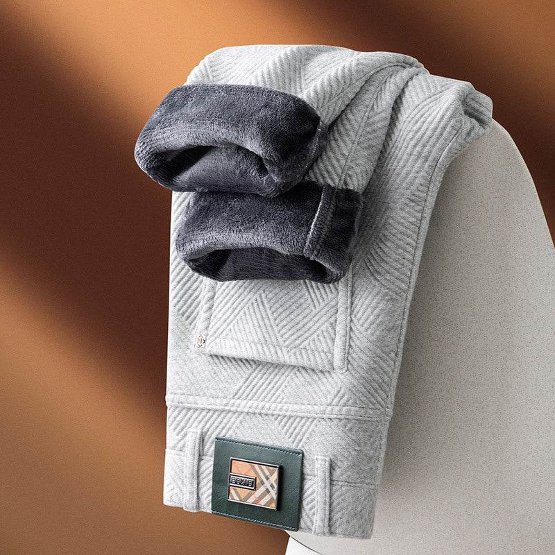 Casual Pants – Comfortable Mid Waist Straight-Leg Trousers for Men - Velora