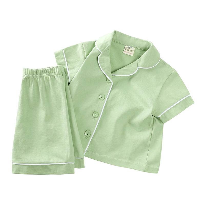 Casual Summer Children's Pure Cotton Soft Pajamas Suit - Velora