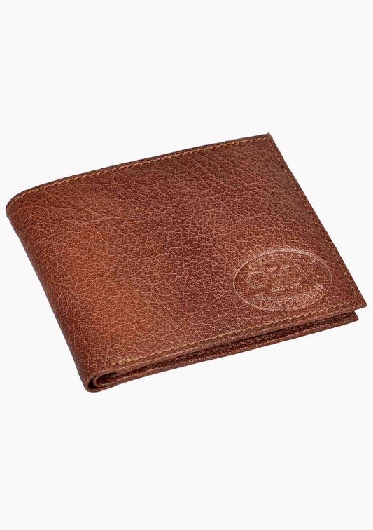 OHM Bill Fold Leather Wallet with Coin Pouch - Velora