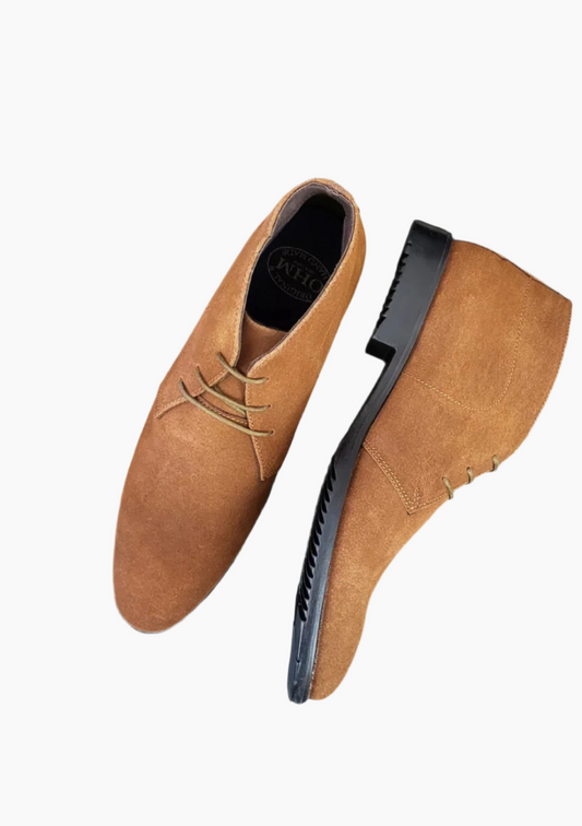 OHM Everyday Comfortable Leather Ankle Boots - Velora