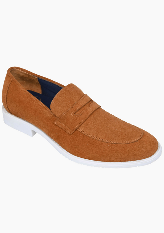 OHM President Penny Loafers Leather Shoes - Velora