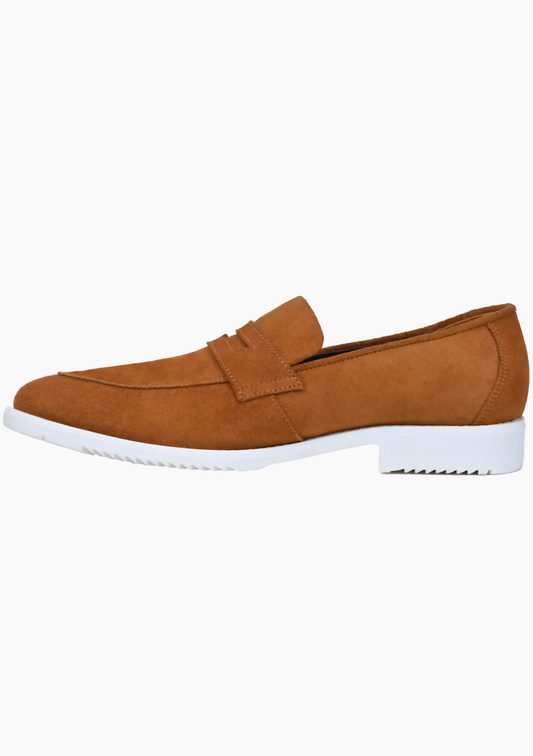 OHM President Penny Loafers Leather Shoes - Velora