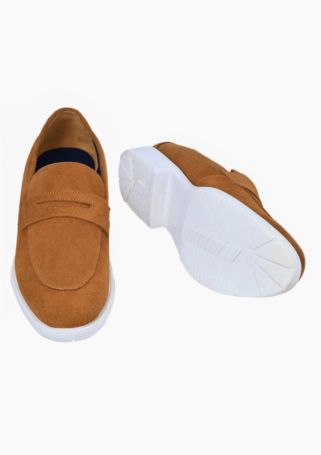 OHM President Penny Loafers Leather Shoes - Velora