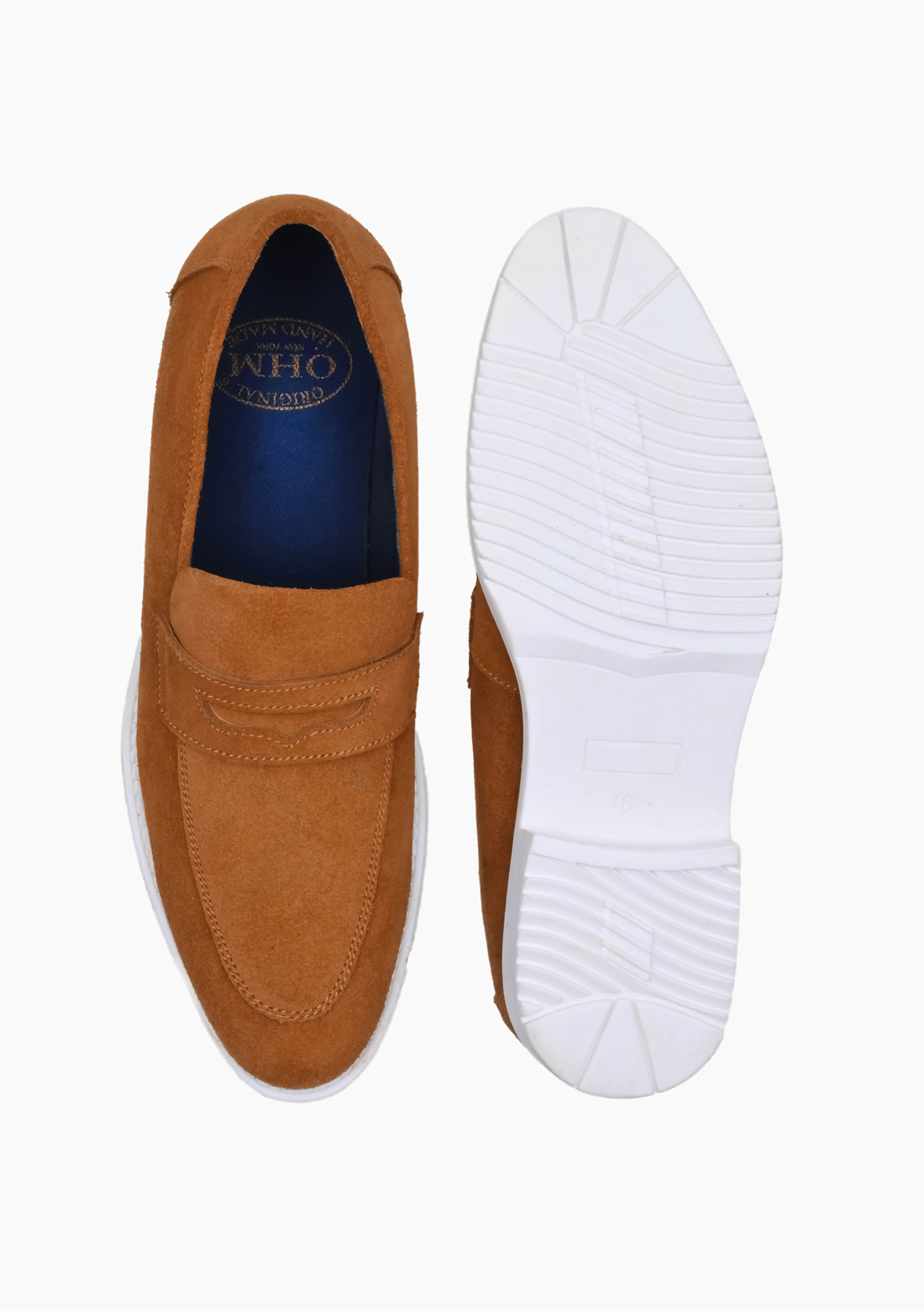 OHM President Penny Loafers Leather Shoes - Velora