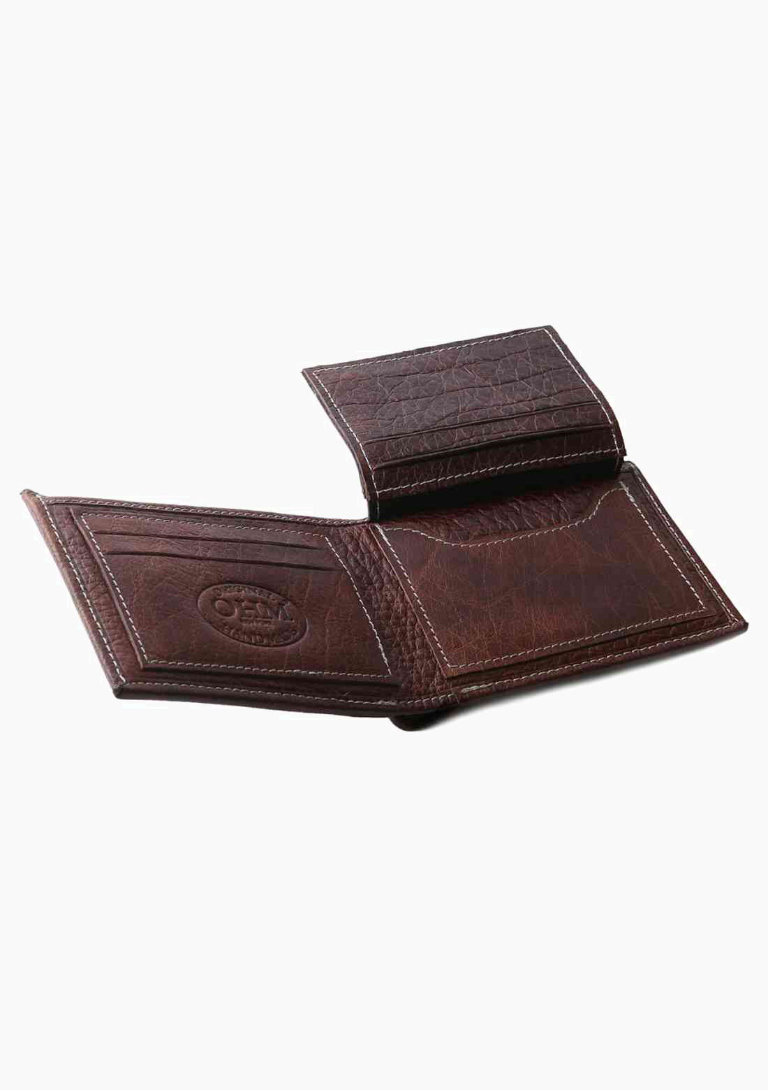 OHM Vintage Wallet in Brown Leather - Velora